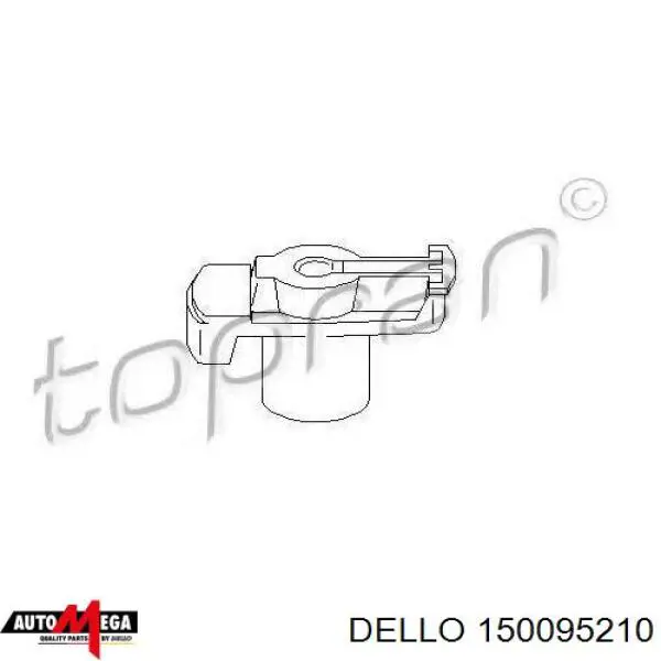 Бігунок (ротор) розподільника запалювання 150095210 Dello/Automega