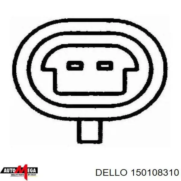 Термодатчик охолоджуючої рідини Dello/Automega 150108310 ціна, від 8.20 USD