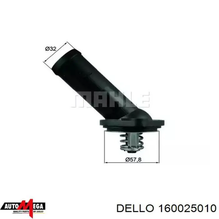 Кожух термостата Dello/Automega 160025010 ціна, від 13.37 USD