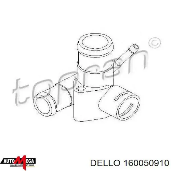 Фланець системи охолодження (трійник) 160050910 Dello/Automega