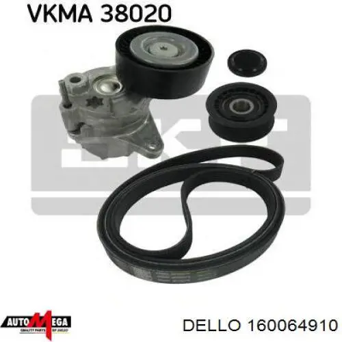 Ролик приводного ременя, паразитний Dello/Automega 160064910 ціна, від 7.68 USD