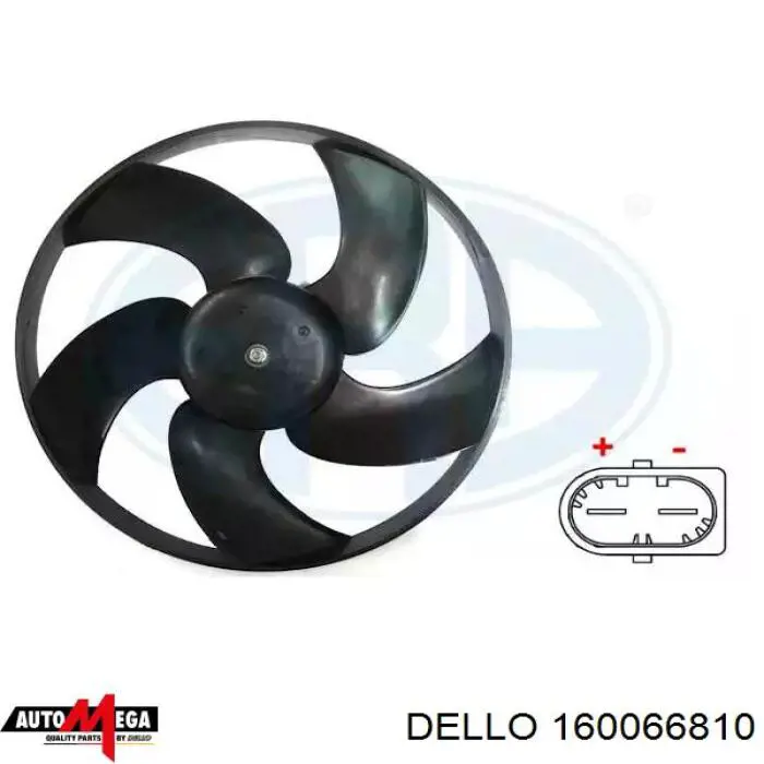 Вентилятор радіатора Dello/Automega 160066810 ціна, від 36.11 USD