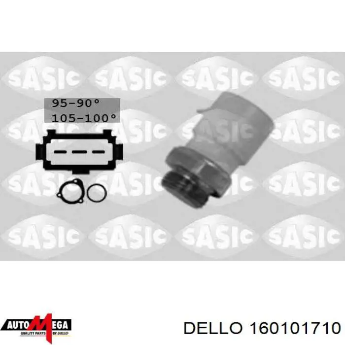 Датчик температури радіатора Dello/Automega 160101710 ціна, від 10.68 USD