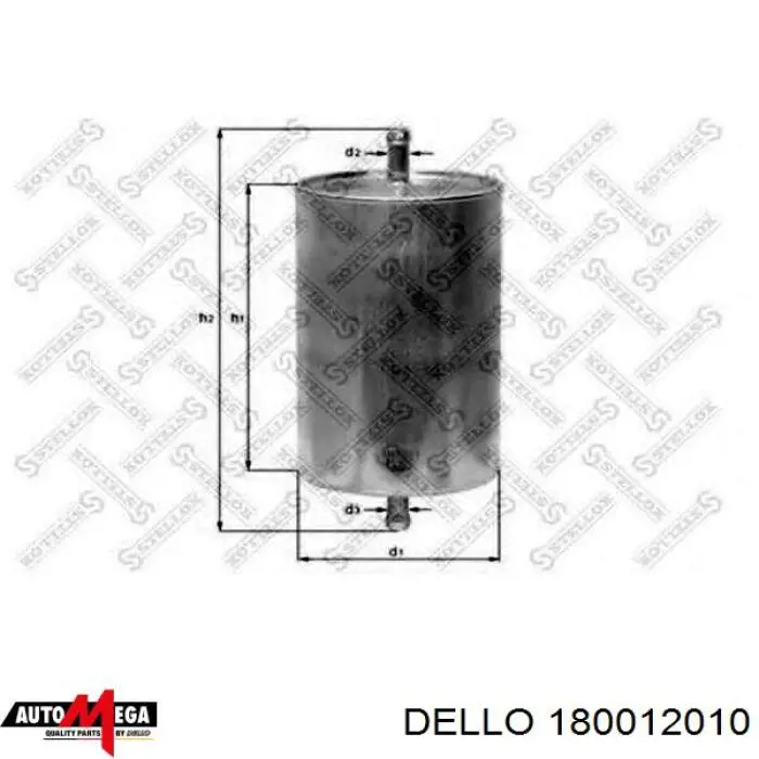 Фільтр паливний Dello/Automega 180012010