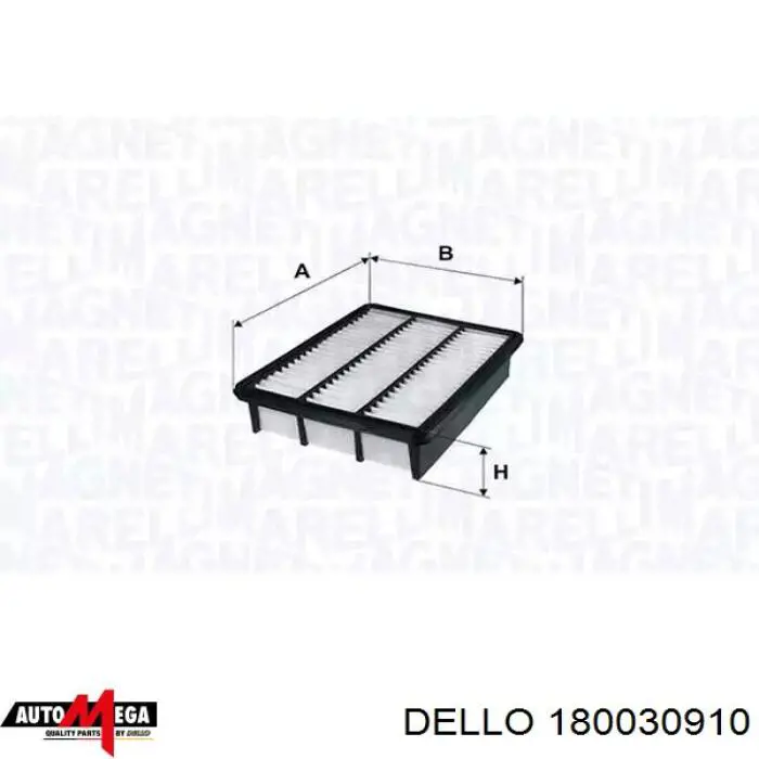 Фільтр повітряний Dello/Automega 180030910
