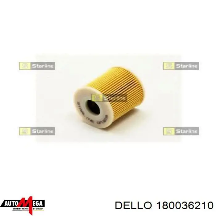 Масляний фільтр двигуна Dello/Automega 180036210 ціна, від 5.74 USD