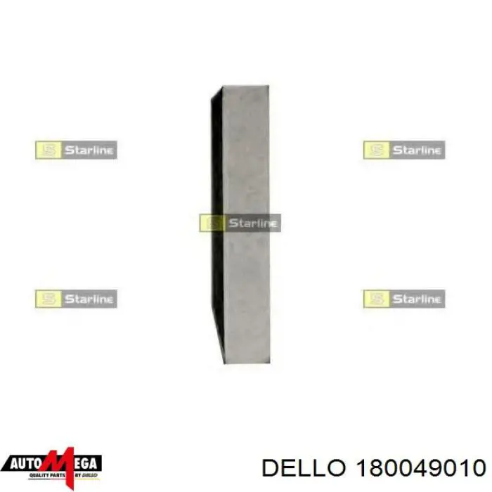 Фільтр салону 180049010 Dello/Automega