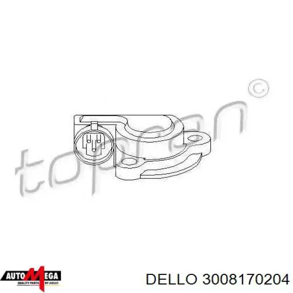 Купити 3008170204 Dello/Automega Потенціометр