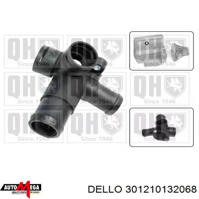 301210132068 Dello/Automega Водяний патрубок