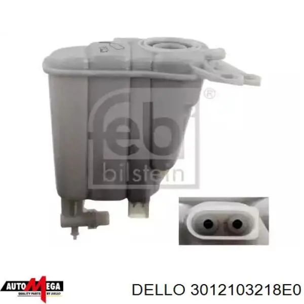 Кришка розширювального бачка 3012103218E0 Dello/Automega