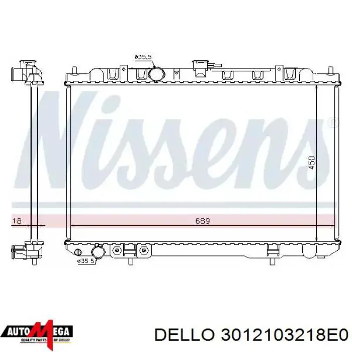 Кришка / пробка розширювального бачка Dello/Automega 3012103218E0 ціна, від 3.66 USD