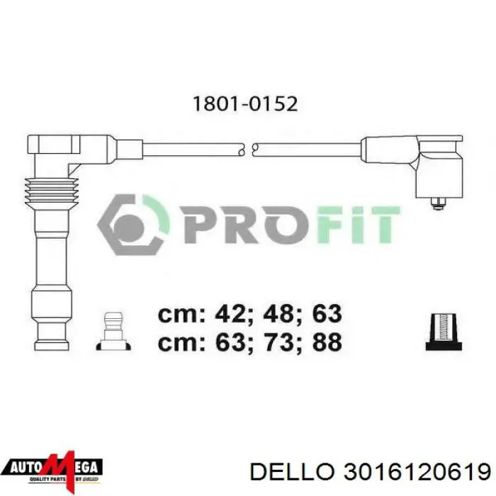 3016120619 Dello/Automega Проводи високовольтні