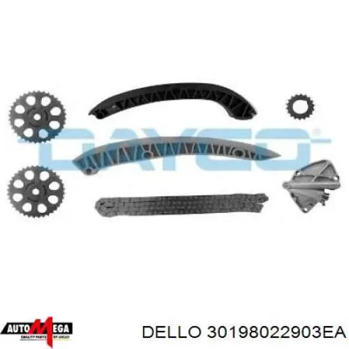 Комплект ланцюга ГРМ 30198022903EA Dello/Automega