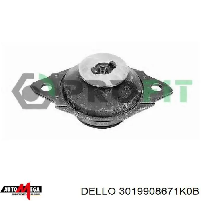3019908671K0B Dello/Automega Подушка (опора) двигуна, нижня
