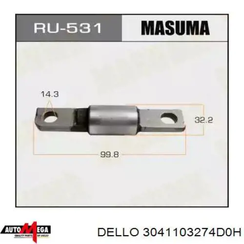 Купити 3041103274D0H Dello/Automega Подушка стабілізатора передня