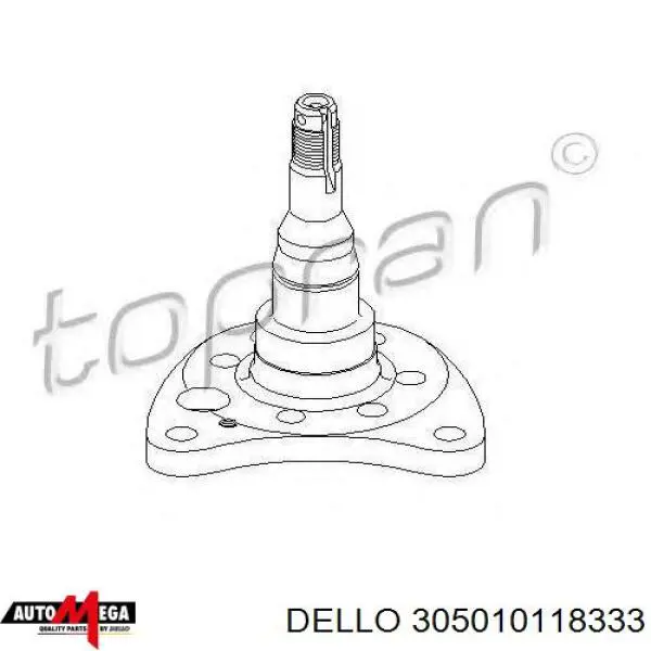 Маточина задня права 305010118333 Dello/Automega