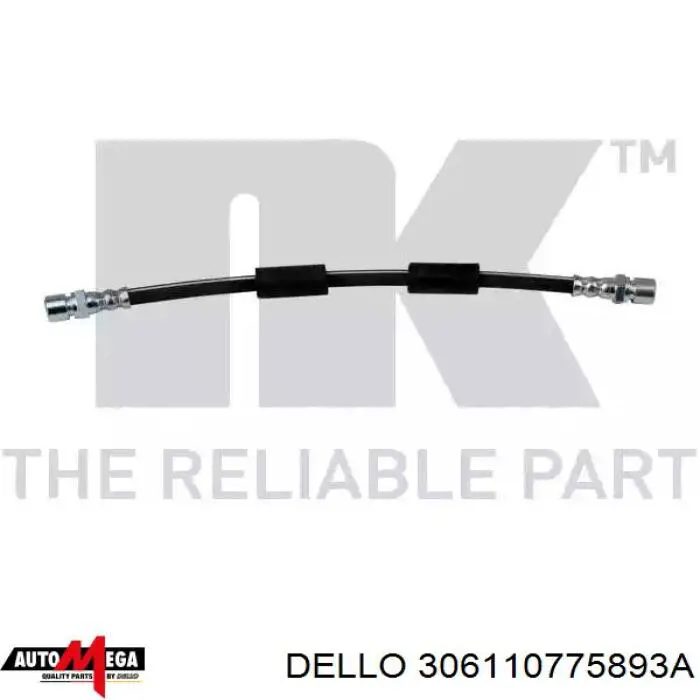 Шланг гальмівний задній Dello/Automega 306110775893A ціна, від 4.51 USD