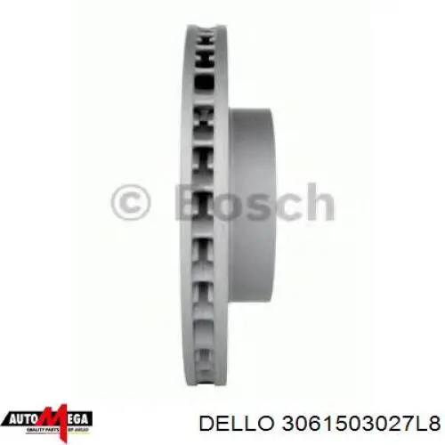 3061503027L8 Dello/Automega Гальмо дискове переднє