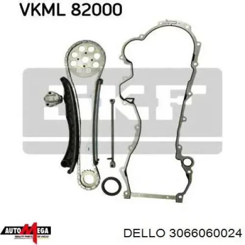 Комплект ланцюга ГРМ 3066060024 Dello/Automega