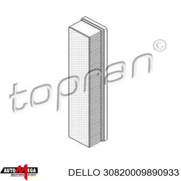 30820009890933 Dello/Automega Повітряний фільтр двигуна