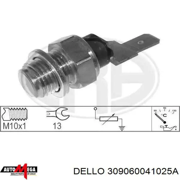 Купити 309060041025A Dello/Automega Датчик температури охолоджуючої рідини
