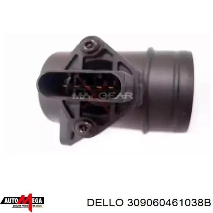 309060461038B Dello/Automega датчик потоку (витрати повітря, витратомір MAF - (Mass Airflow))