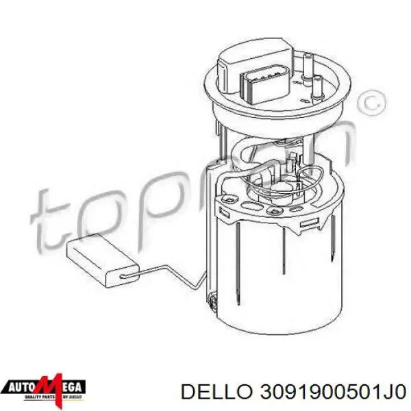 Бензонасос 3091900501J0 Dello/Automega