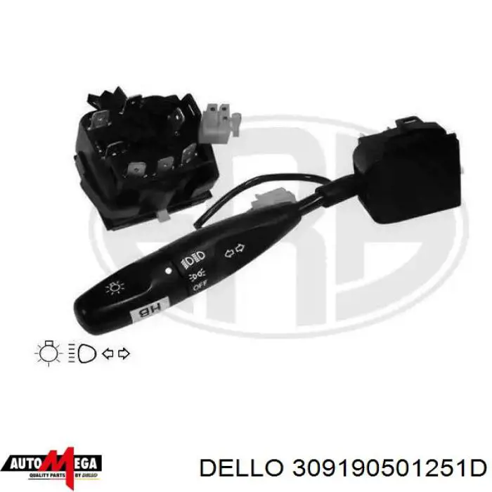 309190501251D Dello/Automega Датчик температуры охлаждающей жидкости (Зеленый)