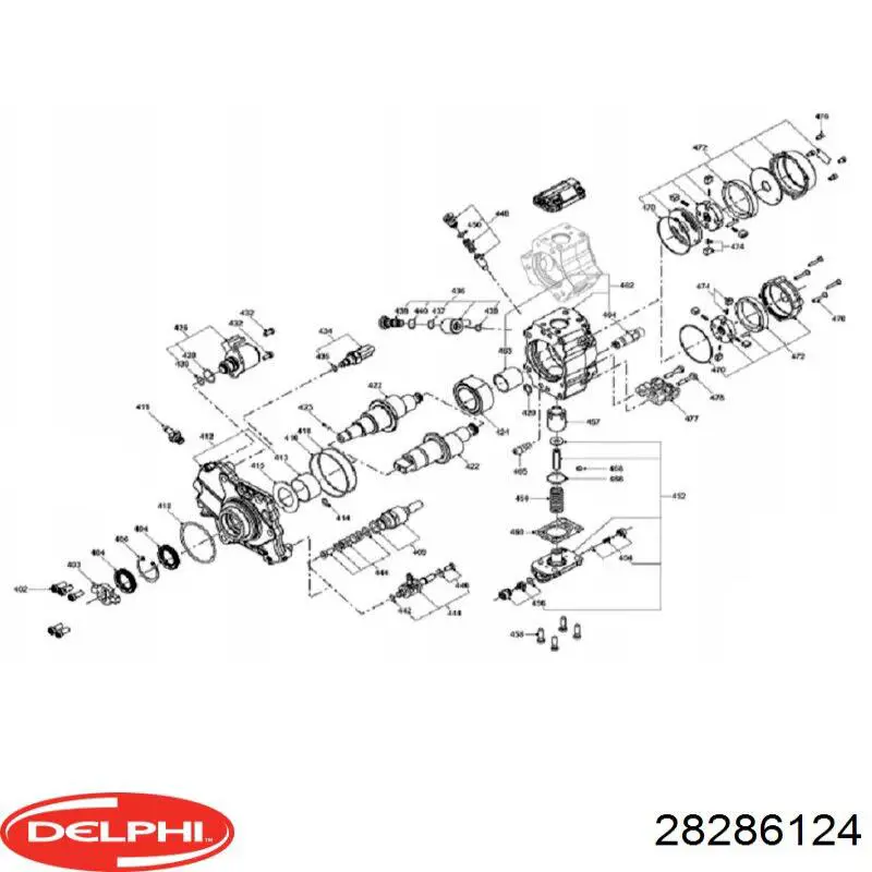 Насос паливний високого тиску Delphi 28286124 ціна, від 127.41 USD