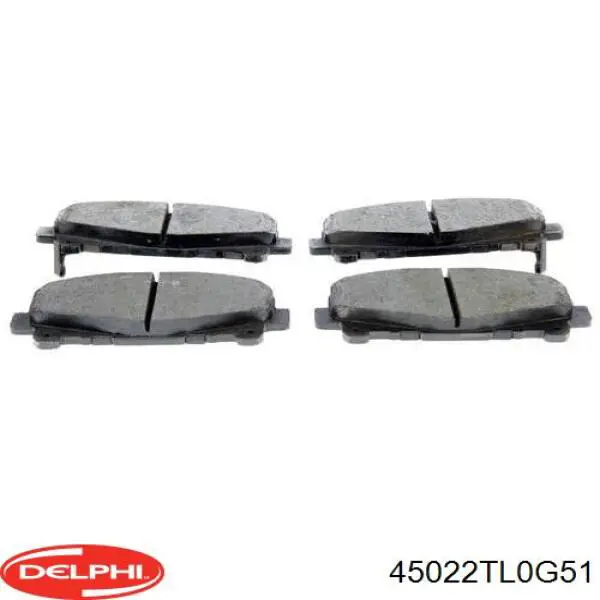 Гальмівні колодки Delphi 45022TL0G51 ціна, від 23.20 USD
