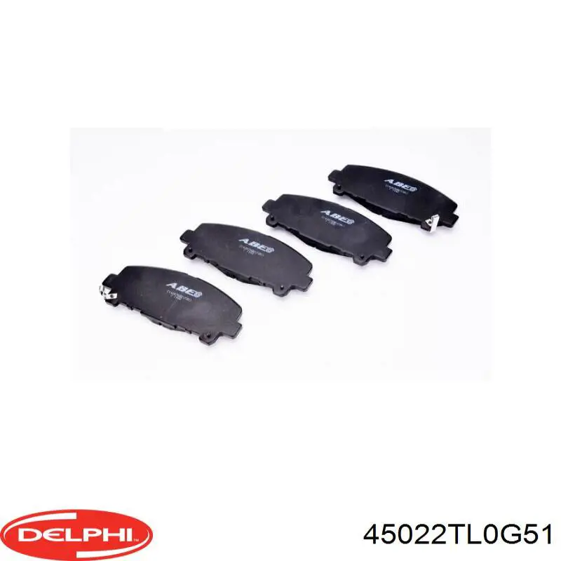 Передні тормозні колодки 45022TL0G51 Delphi