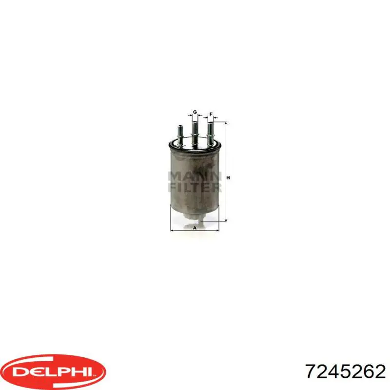 Купити 7245262 Delphi Фільтр-відстійник палива грубої очистки