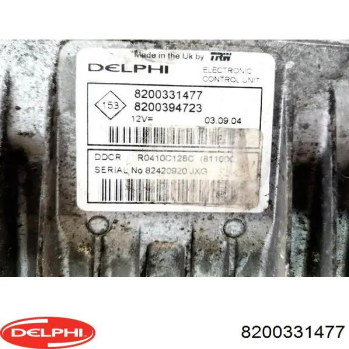 Електронний блок керування двигуном 8200331477 Delphi