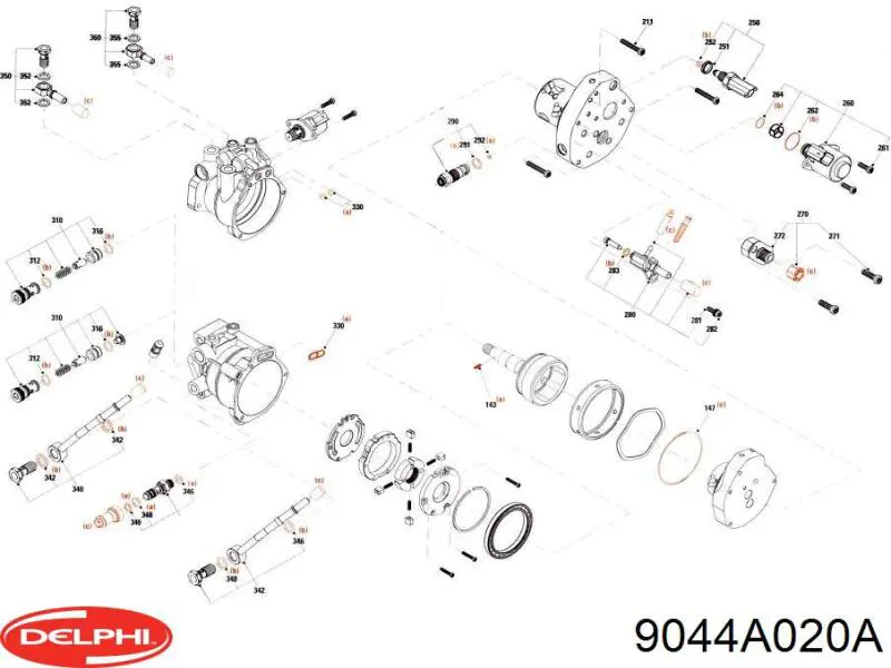 Купити 9044A020A Delphi Насос паливний високого тиску (ПНВТ) - DIESEL