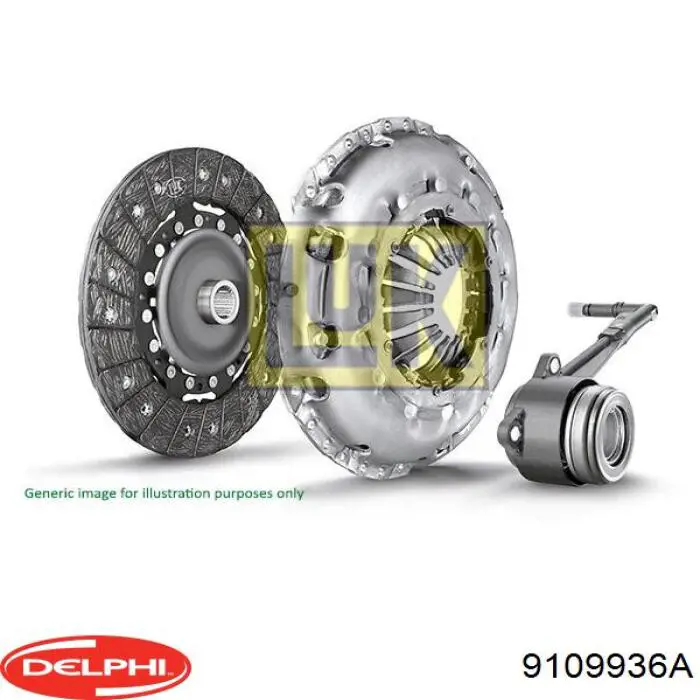Клапан регулювання тиску, редукційний клапан ПНВТ 9109936A Delphi