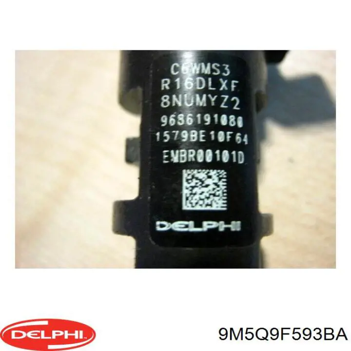 9M5Q9F593BA Delphi Форсунка вприску палива