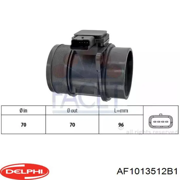 AF1013512B1 Delphi Датчик витрати повітря