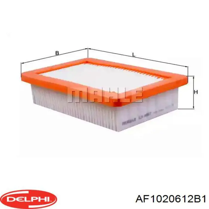 Датчик масової витрати повітря Delphi AF1020612B1 ціна, від 70.54 USD
