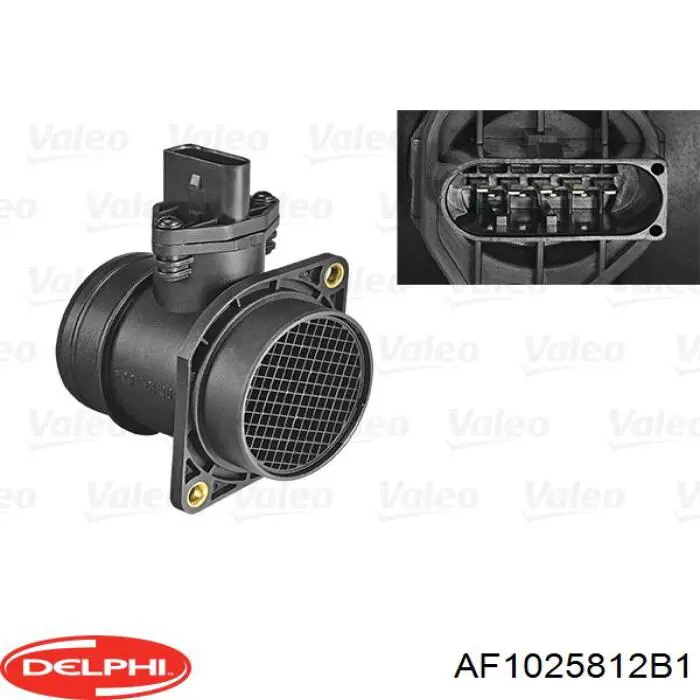 Датчик масової витрати повітря Delphi AF1025812B1 ціна, від 61.78 USD