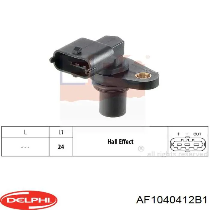 Датчик масової витрати повітря Delphi AF1040412B1 ціна, від 47.70 USD