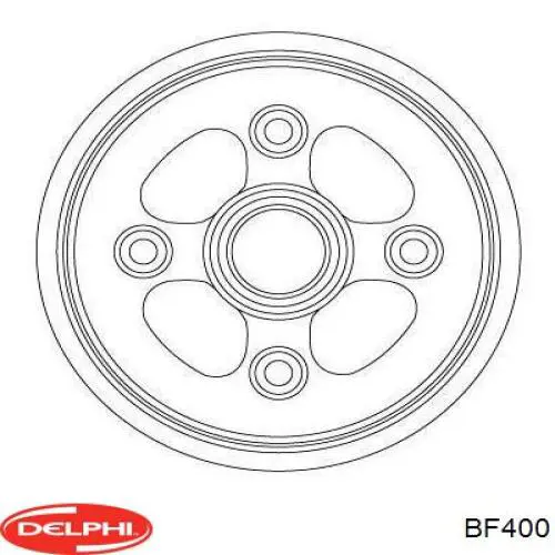 Барабан гальмівний задній BF400 Delphi