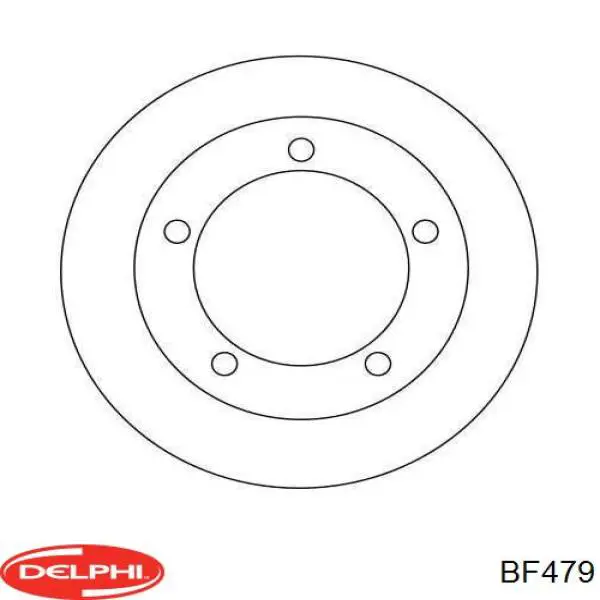 Барабан гальмівний задній BF479 Delphi