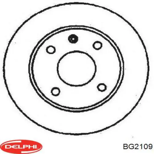 Диск переднього гальма Delphi BG2109 ціна, від 25.55 USD