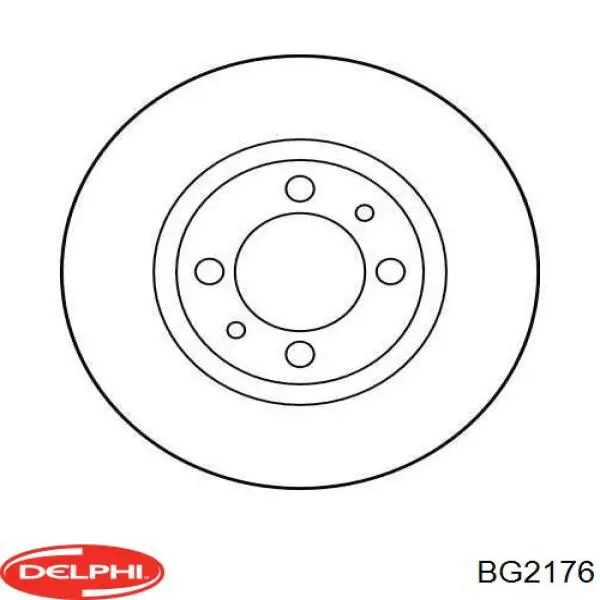 BG2176 Delphi диск гальмівний передній