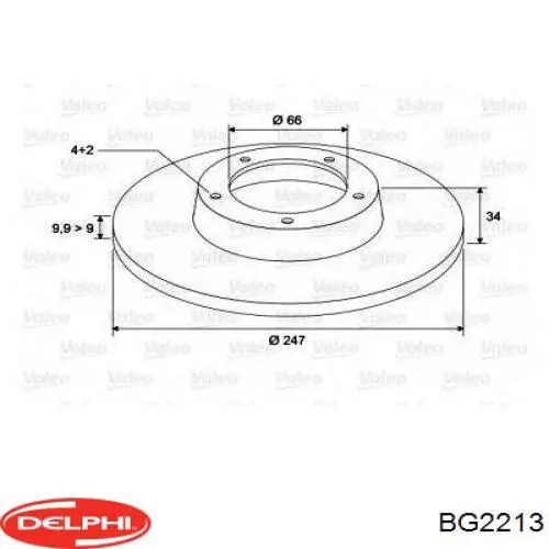 Купити BG2213 Delphi Ротор гальмівний