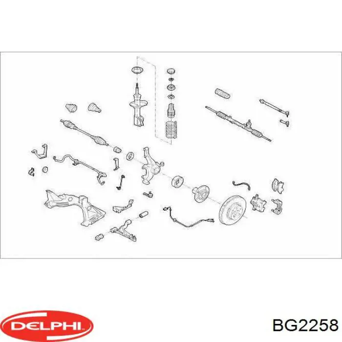 Гальмівні диски передні BG2258 Delphi