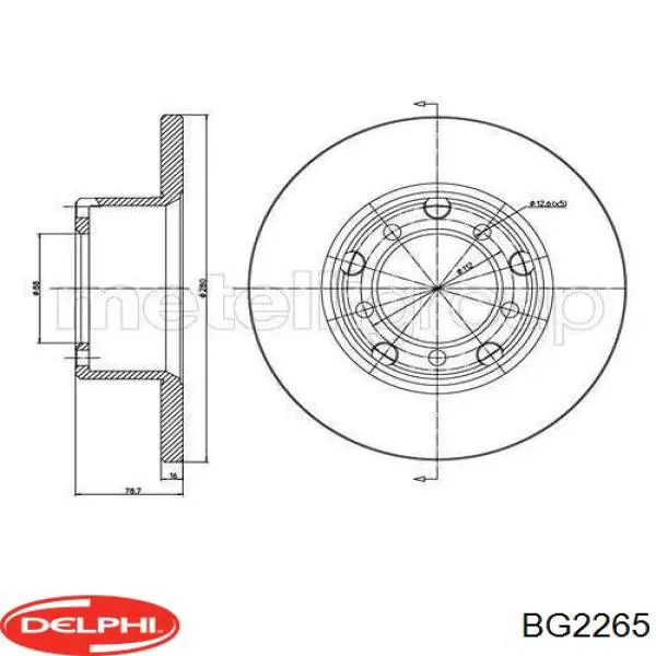 Купити BG2265 Delphi Ротор гальмівний