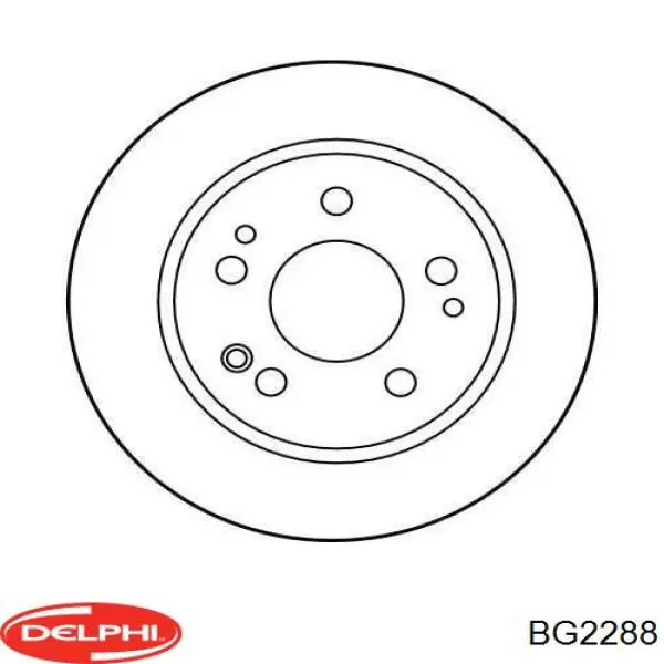 Диск гальмівний передній Delphi BG2288