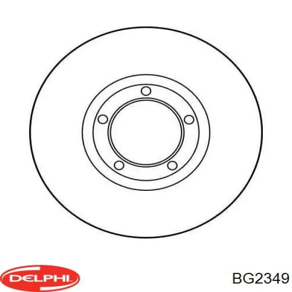 Диск гальмівний передній BG2349 Delphi