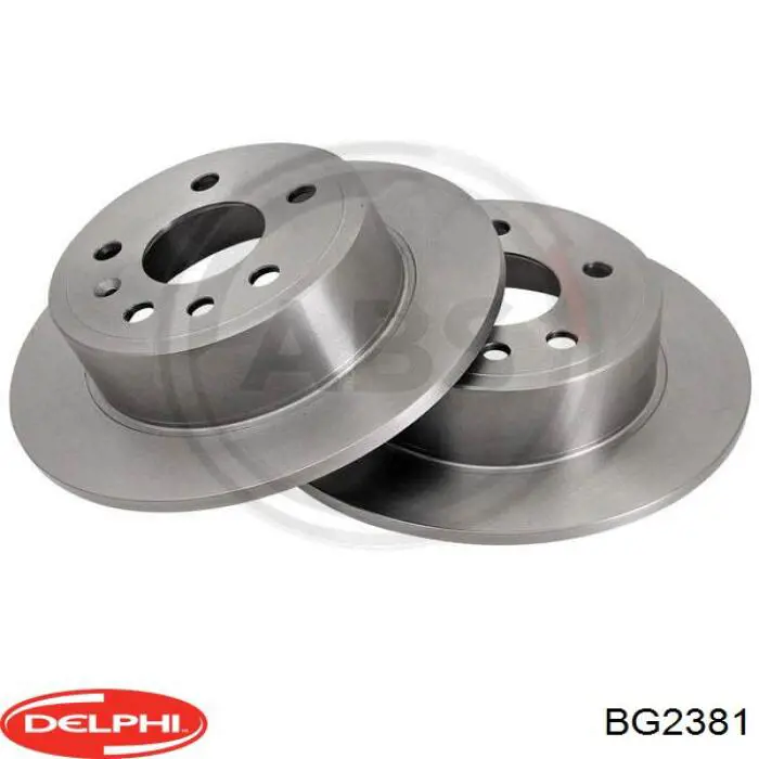 Диск гальмівний задній Delphi BG2381